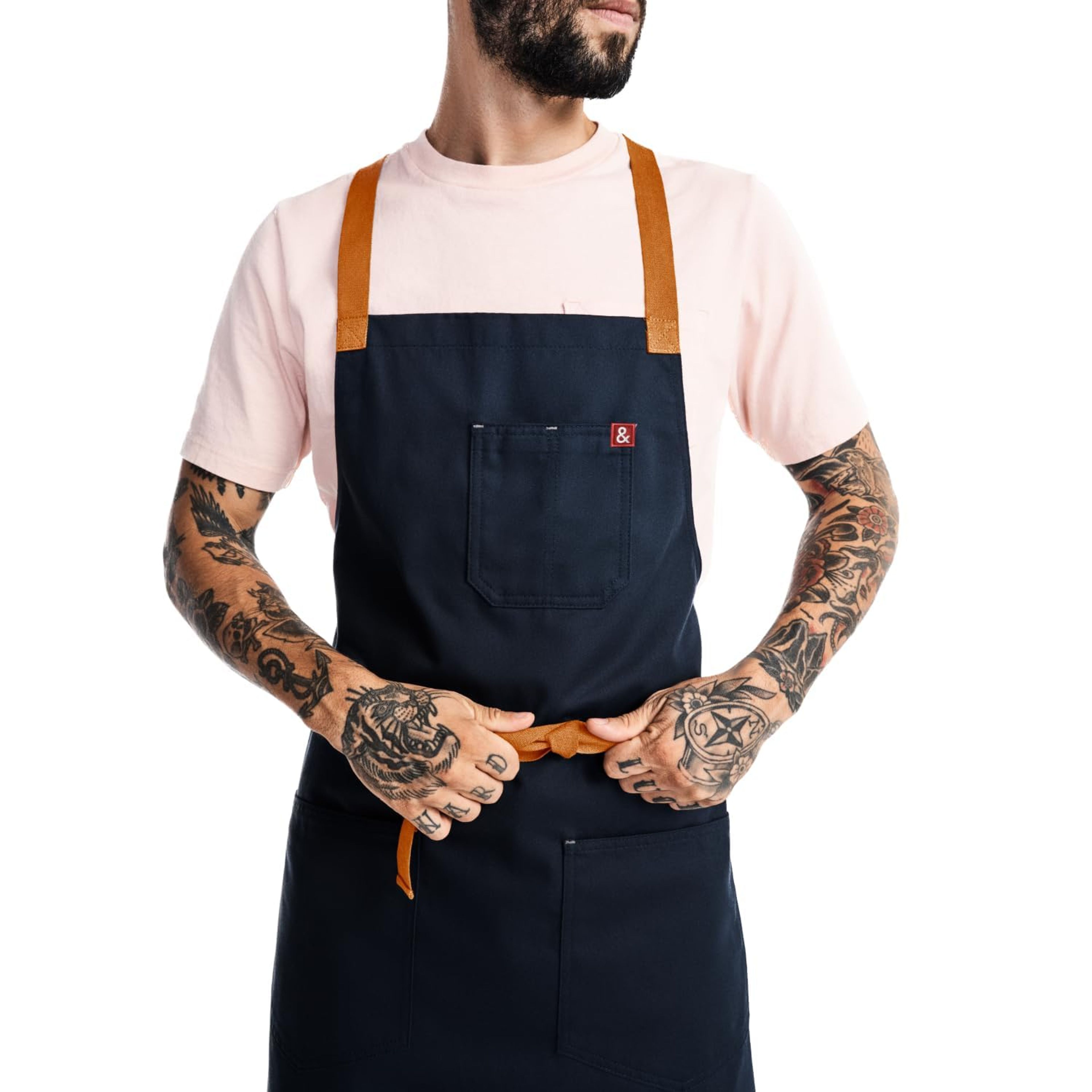 Hedley & Bennett Crossback Chef Apron - Midnight Blue Cotton Twill