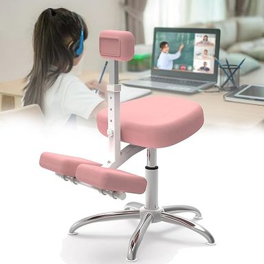 Amazon.com: Orthotic Study Chair for Kids - Height Adjustable Ergonomic Kneeling Chair - Promotes Proper Seated Posture - Perfect Computer Stool for Improved Comfort and Concentration : Home & Kitchen