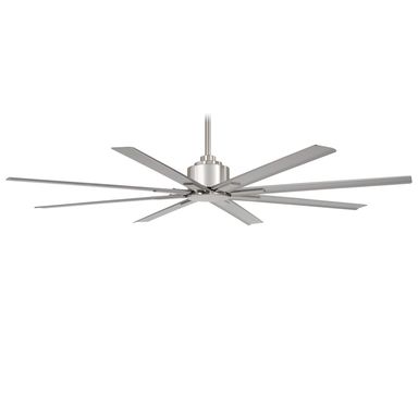 MINKA-AIRE F896-65-BNW Xtreme H2O 65 Inch Outdoor Ceiling Fan with DC Motor, Silver Brushed Nickel Wet Finish