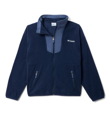 Columbia Youth Unisex Sequoia Grove Full Zip Fleece, Collegiate Navy/Dark Mountain, Large