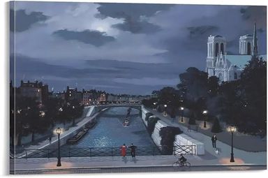 Amazon.com: WIOLPC Artist Michel Delacroix Landscape Painting HD Poster Canvas Wall Art Posters For Room Aesthetic And Decor Poster For Living Room Bedroom Office Decor 08x12inch(20x30cm) Frame-style: Posters & Prints