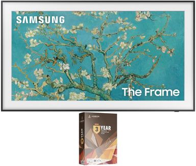 Samsung QN32LS03CBFXZA 32 Inch The Frame QLED Smart TV with Art Mode and 3 Year Amber Protection Plan (2023)