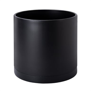 D'vine Dev Vasos de plástico de 30,5 cm para vasos de plantas com orifício de drenagem e pires sem costura, cor preta, 74-X-B-3 12 Inch Preto fosco