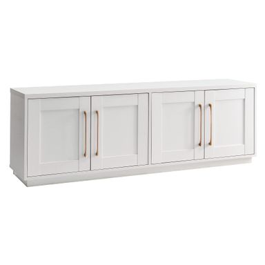 Henn&Hart Tillman Rectangular TV Stand for TV's up to 80" in, 68" Wide, White