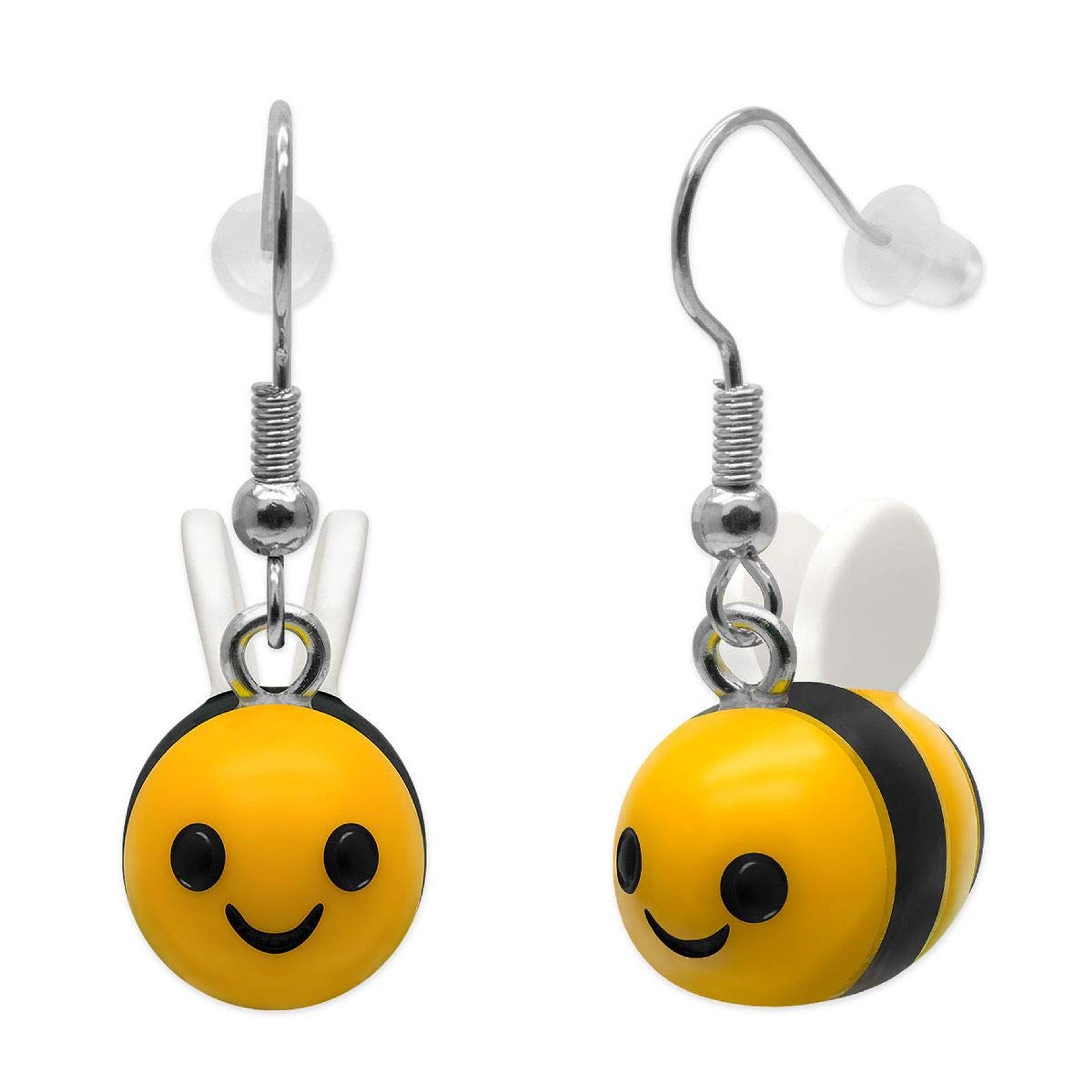 Cute Kids Acrylic Earrings: Frog, Mushroom, Cupcake Designs - 1 Pair