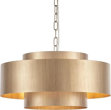 ELYCCUPA 20” Brushed Brass Modern Chandelier Classic 3 Round Metal Pendant Light Contemporary Adjustable Industrial Pendant Light for Dining Room Kitchen Island Living Room Bedroom, UL Listed - Amazon.com