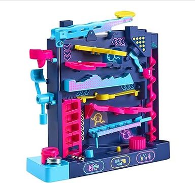 Amazon.com: Screwball Scramble Level Up Kids Board Game- Timed Marble Run Obstacle Course Kids Games - Holiday Toys and Christmas Games - Toddler Ages 5 Years and Up