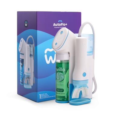 Willo Fully Automatic Kids U-Shaped Electric Toothbrush - 2 Brushing Timers, Deep-Cleans, Consistent Results, Eliminates Brushing Mistakes - Minty Mist (Large - Kids Ages 12+ Years) Minty Mist Large