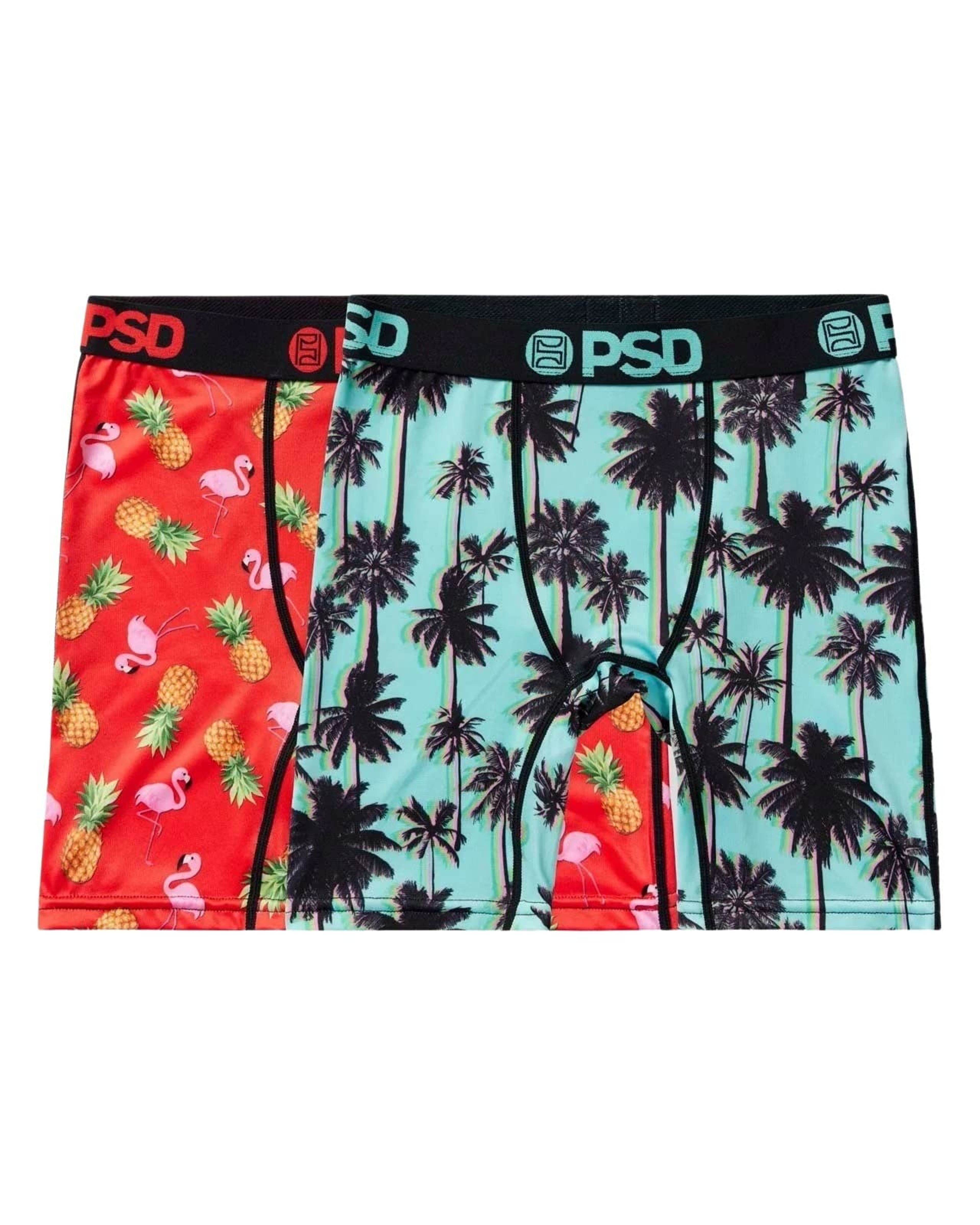 PSD Boys Animal Print Boxer Briefs - Tropics 2-Pack Small