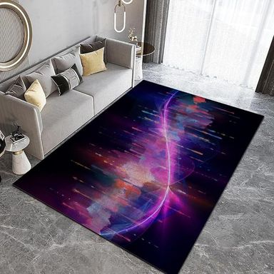 Amazon.com: Modern Stylish Living Room Rug,Colorful Striped Non-Slip Washable Carpet, Non-Shedding & Easy Care Area Rug for Living Room Bedrooms Playroom Office Kitchen 5'X7' : Home & Kitchen