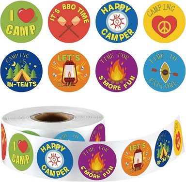 Amazon.com: Geyoga 1000 Pcs Travel Camping Stickers for Kids I Love Camp Stickers Camper Tent Bonfire Themed Self Adhesive Decals for Birthday Gifts Bag Party Supplies School Activity Reward : Toys & Games