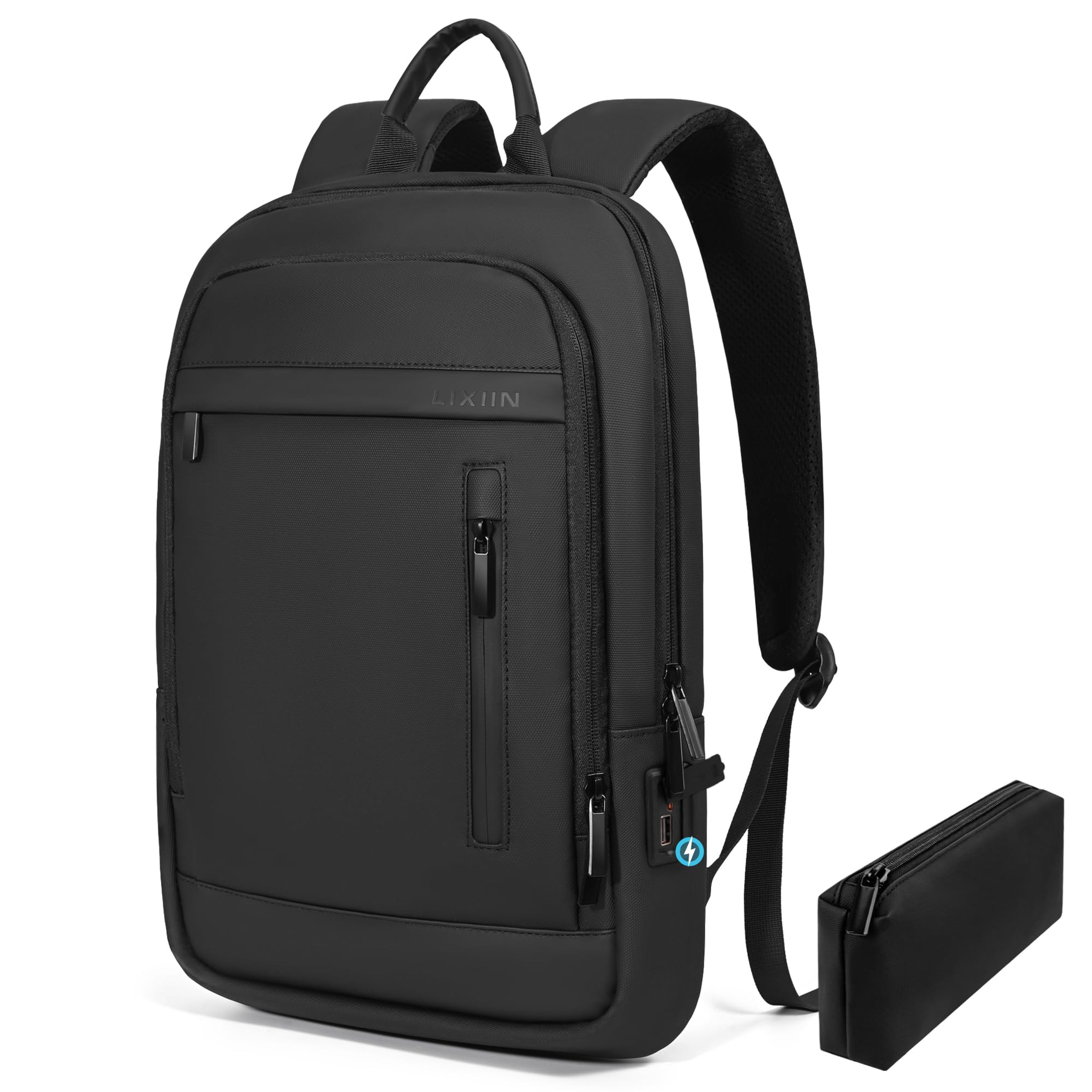 LIXIN Business Laptop Backpack - Anti-Theft, Water Resistant