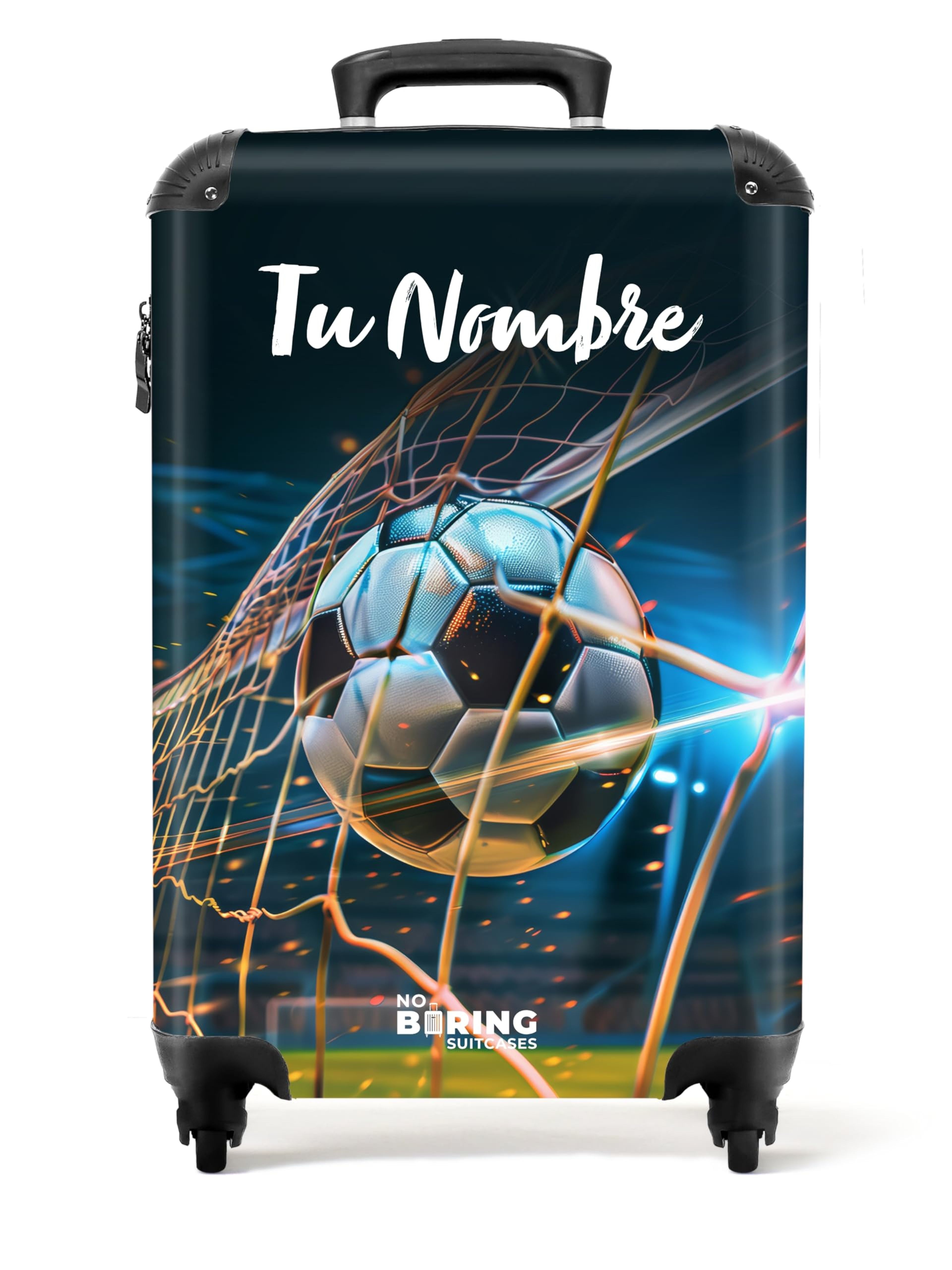 Maleta Infantil Personalizada Fútbol Azul 55x40x20 cm NoBoring