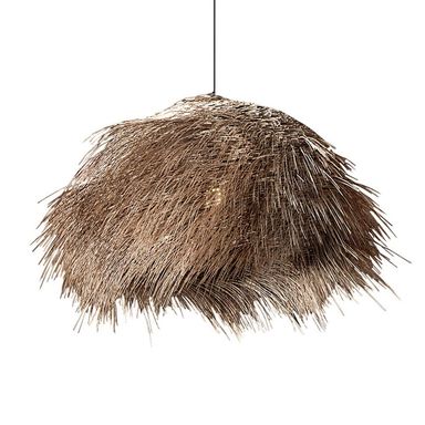 THAELY Vietnamese Style Chandelier Lighting Vintage Vine Straw Pendant Light Beach Country Ceiling Light Hanging Light Fixture for Living Room Bedroom Restaurant Cafe Teahouse Bar