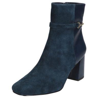 Bella Vita Women's Quincy Boots 8 Navy Kidsuede Leather