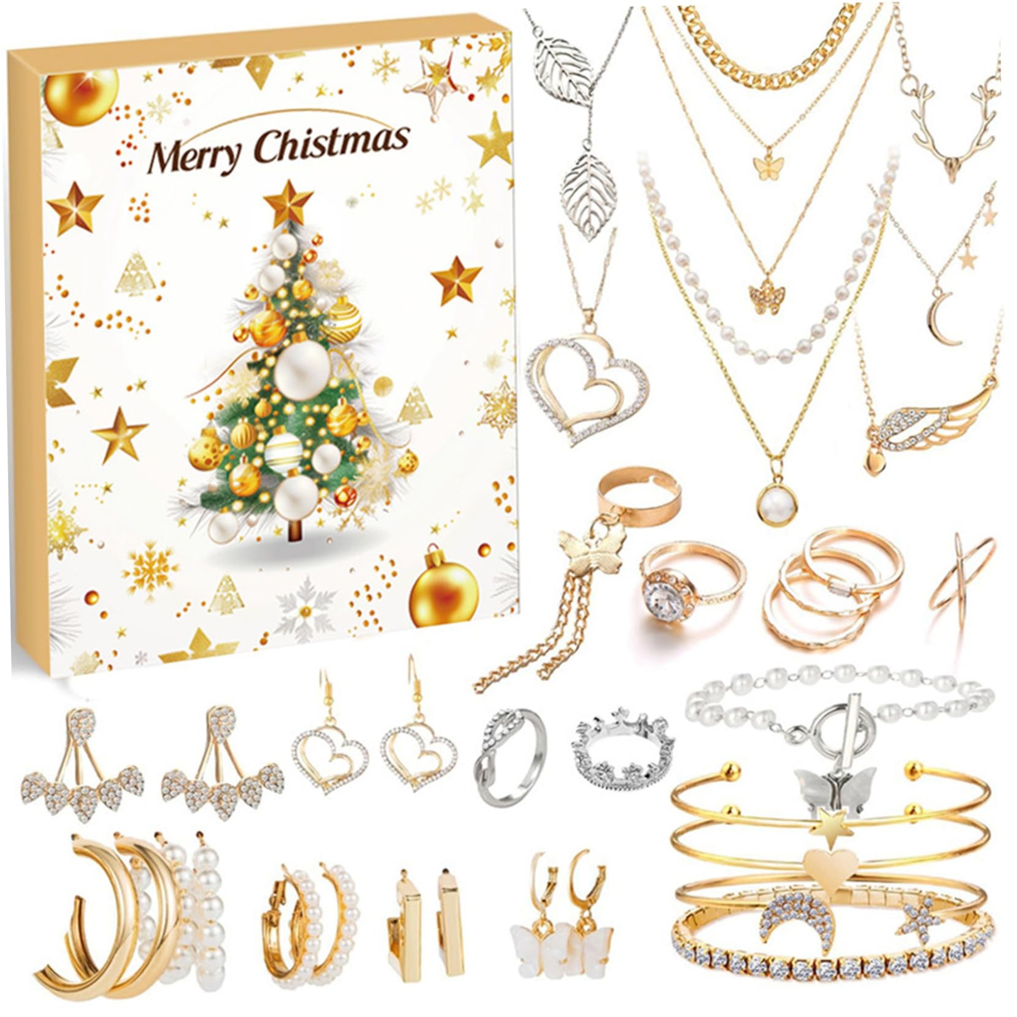 2025 Jewelry Advent Calendar: 24-Day Gold & Silver for Kids & Adults
