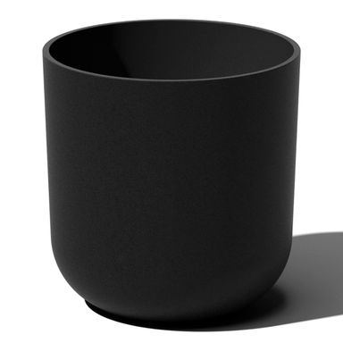 Veradek Round Black Plastic Planter Pots for Indoor/Outdoor Garden Use, with Drainage Holes, Suitable for Small to Large Succulent Plants, Flowers, Modern Interior Plants Black 15 inches