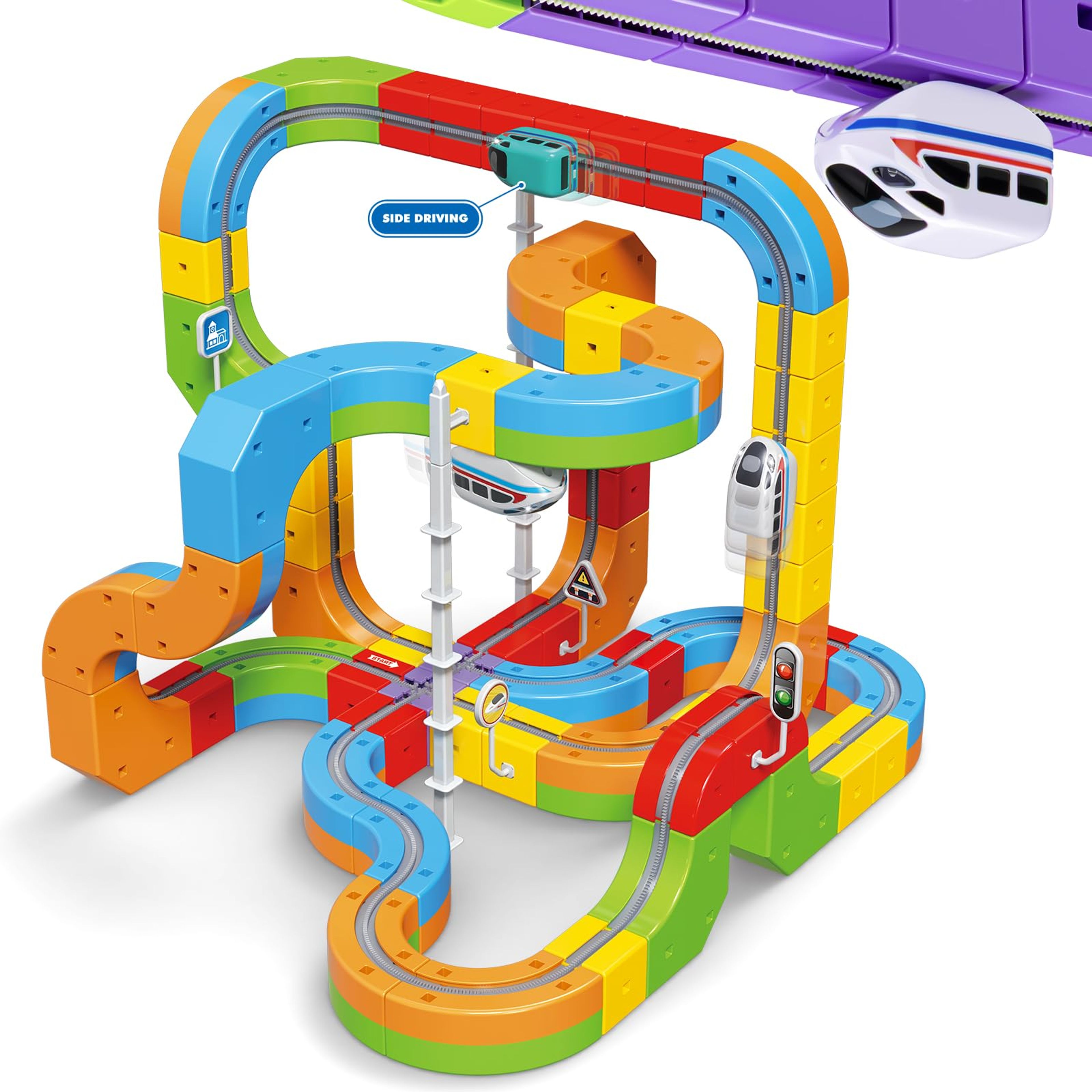 3D Magic Flexible Electric Train Set Race Track for Kids 3-8