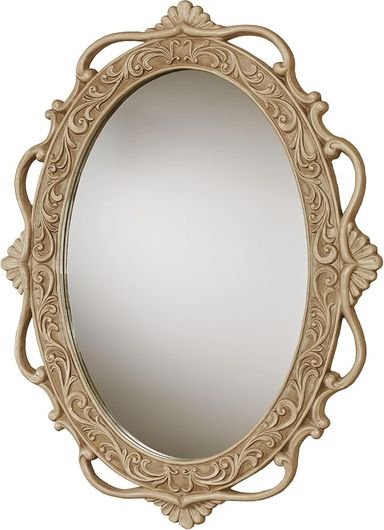 Amazon.com: Touch of Class Abriella Traditional Oval Wall Mirror 29 by 22 Inches | Victorian Style Decor for Bedroom, Living Room, Bathroom : Home & Kitchen