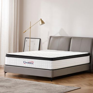 12 Inch Queen Mattress, Mattress for Cool Night & Pressure Relief,Edge Support Pressure Relief with Motion Isolating, Ships Compressed 12Inch Queen (U.S. Standard)