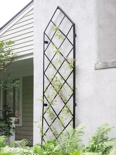 Amazon.com : Gardener's Supply Company Lattice Gable Wall Trellis | 9 Feet Tall Sturdy Metal Frame for Outdoor Climbing Plants Support | Best for Vining Crops and Flowering Plants | 32" W x 113.5" H : Patio, Lawn & Garden