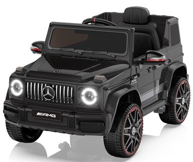 ANPABO Licensed Mercedes-Benz G63 Car for Kids, 12V Ride on Car w/Parent Remote Control, LED Headlights, Music Player & Horn, Soft Start, Low Battery Prompt, Kids Electric Vehicle, Black