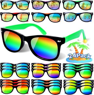Amazon.com: Kids Sunglasses Bulk,24 Pack Sunglasses Kids Party Favor for Kids Age 4-8-12, Neon Sunglasses with UV400 Protection Pool Party Toys, Goody Bag Stuffers, Summer Toys for Boys and Girls. : Clothing, Shoes & Jewelry