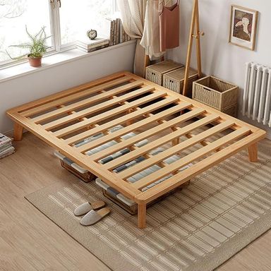 Amazon.com: NELYE King Platform Bed Base - 14 Inch Solid Wood Mattress Foundation with Support Slats and Legs, King-Size Rubberwood Simple Bed Frame : Home & Kitchen