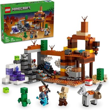 Amazon.com: LEGO Minecraft The Badlands Mineshaft Video Game Toy, Mining Exploration Set with Minecraft Minifigures, Birthday Gift for Boys and Girls, Action Packed Minecraft Toy for Kids Ages 8 and Up, 21263 : Toys & Games
