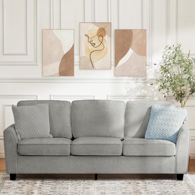 3 Seater Sofa Couch Oversized Modern Chenille 83 Inch Couch, Comfy Deep Seat Lounge Loveseat for Living Room Furniture, Washable Cozy Cloud Sofa for Apartment