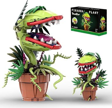 Amazon.com: Tweandar Audrey II Piranha Plant Building Blocks Set, Cannibal Plants Bonsai Building Set, Christmas Halloween Horror Flower Décor Gifts for Adults, Creative Gift for Home Décor and Office Art : Toys & Games