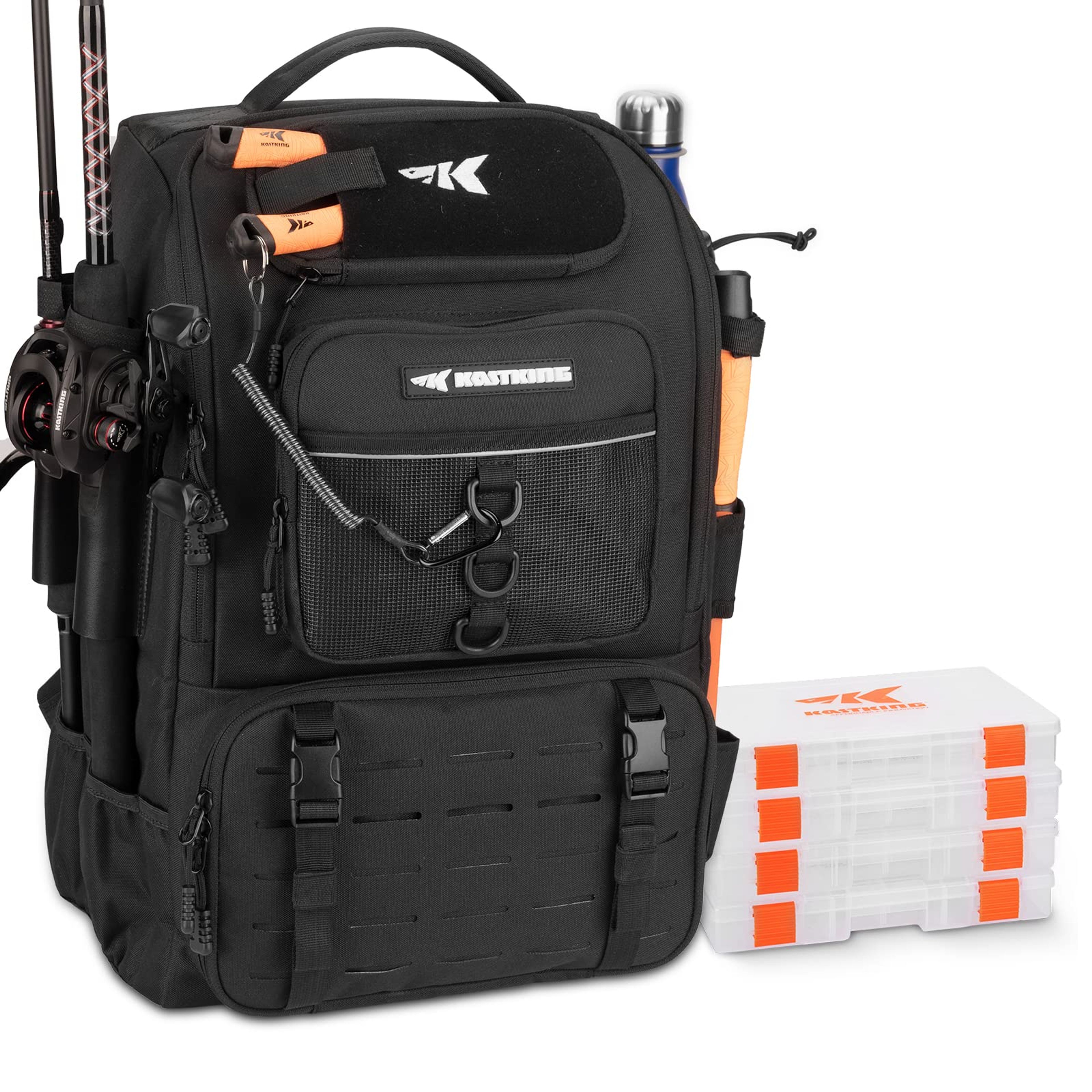 KastKing Karryall Fishing Tackle Backpack 40L with Rod Holders