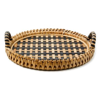 MACKENZIE-CHILDS Lanai Round Serving Tray, Decorative Tray for Food and Home Decor