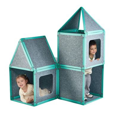 20-Piece Magnetic Fort Building Kit for Kids – Giant Modular Playhouse Panels, STEM Construction Toy for Creative Indoor Play, Ages 3+