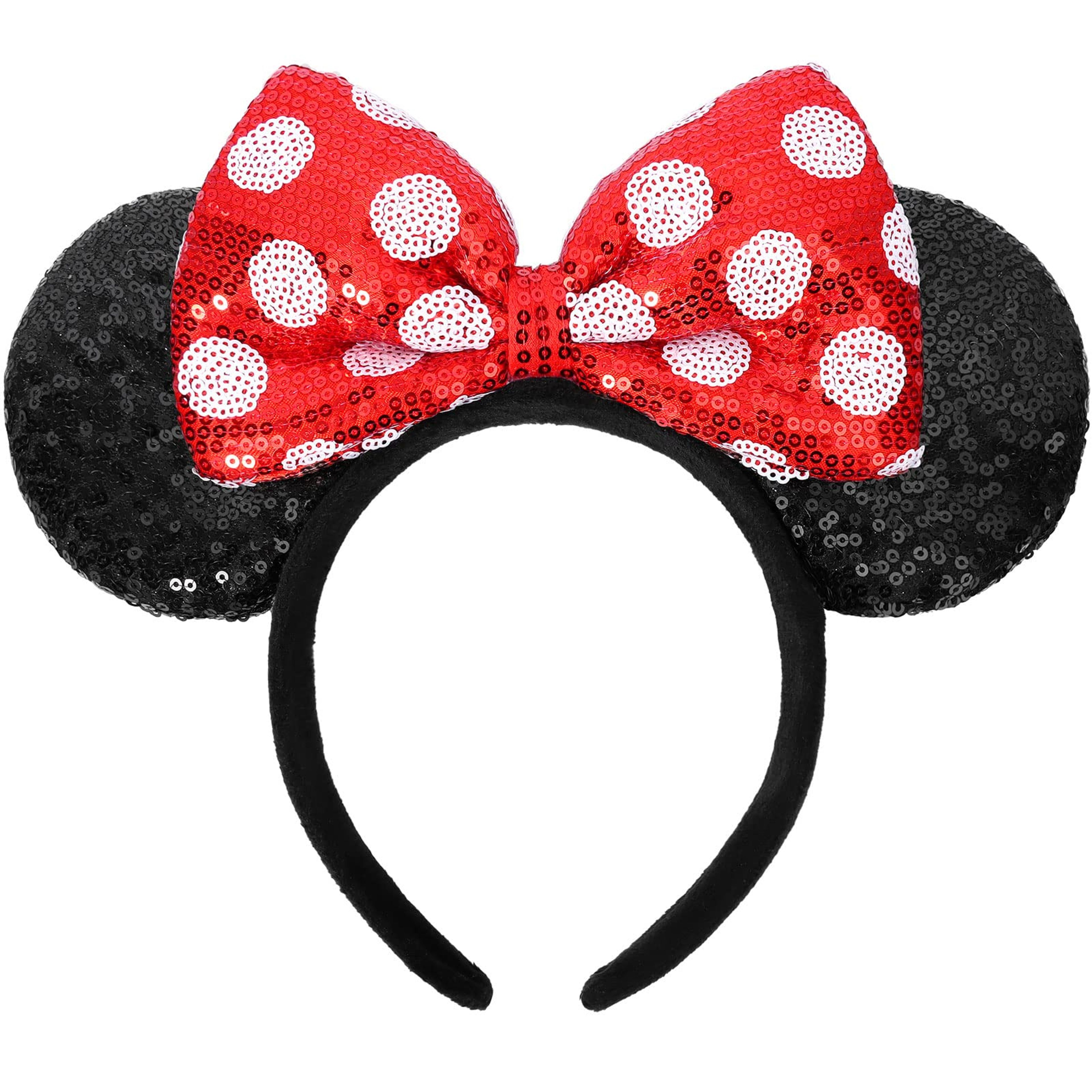 Sequin Polka Dot Mouse Ears Headband for Cosplay Parties