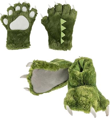 Amazon.com: Lazy One Paw Mittens and Slippers Set, Cute Animal Accessories for Kids and Adults, Yeti, Mythical Creature (Medium) : Toys & Games