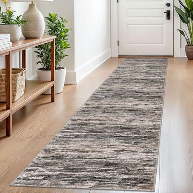 2x8 Brown Black Green White Modern Abstract Runner Rug for Hallways, Soft Soft Hallway Decor Kitchen Rugs with Non-Slip, Non-Shedding Washable Rug for Entryway Bedroom Indoor Brown/Black/Green/White 2' x 8' (Runner)