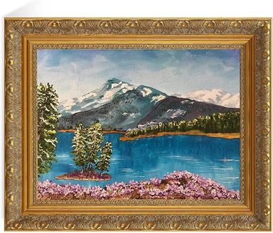 Amazon.com - FOLKOR Vintage Gold Frame for 16x20 Canvas Paintings, 2.4” Wide DIY Wood Ornate Frame for Art Prints Landscape Family Portrait, Victorian Antique Gallery Wall Decor for Home Office (No Glass & Back)