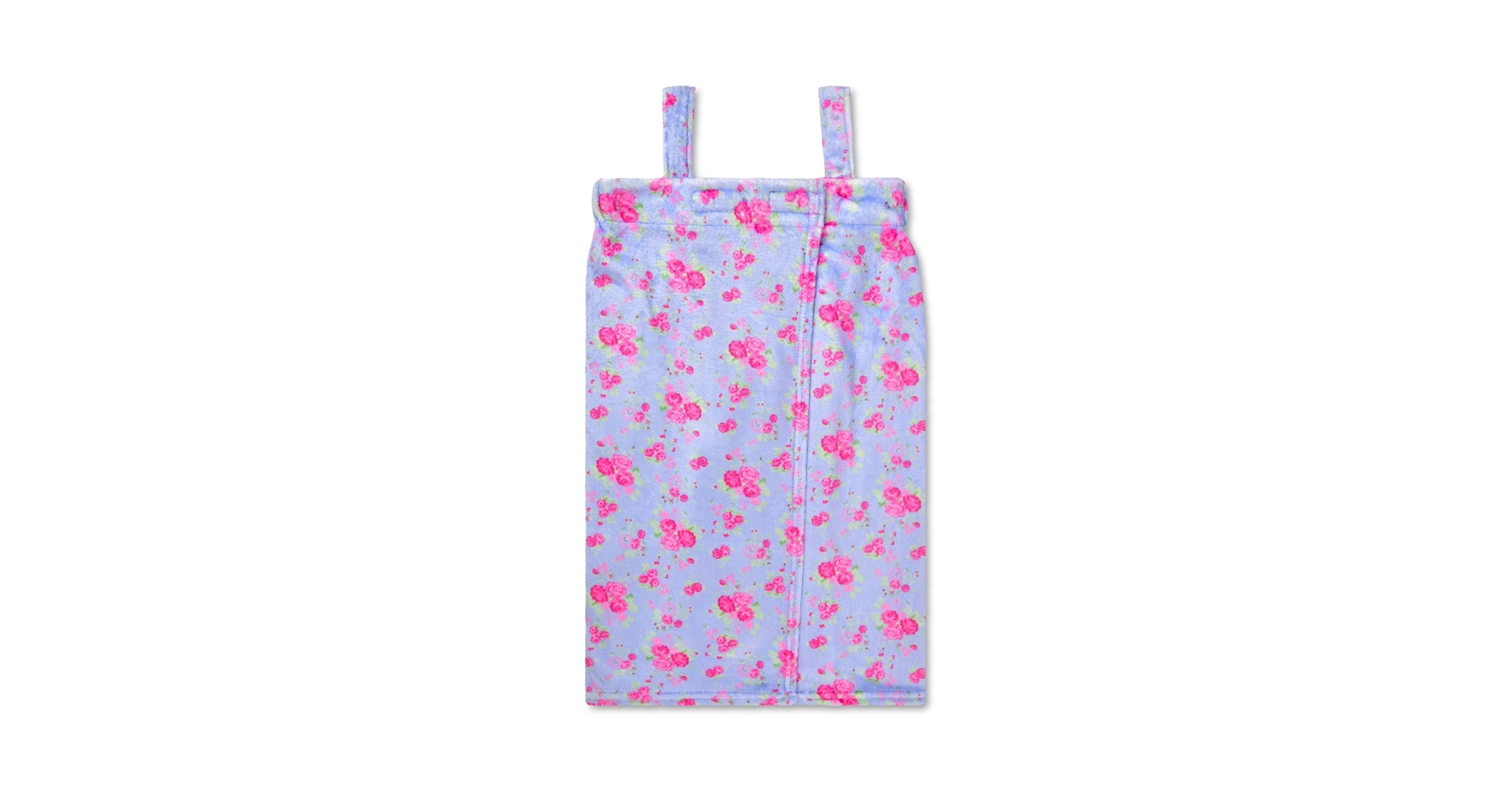 Big Girls' Boho Bliss Spa Wrap - Soft Plush Robe Ages 10-14
