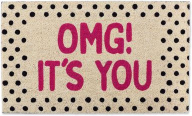 OMG! It's You Front Door Mat Outdoor Waterproof Durable Entryway Mat Easter Kitchen Bathroom Staircase Bedroom 16X24Inch
