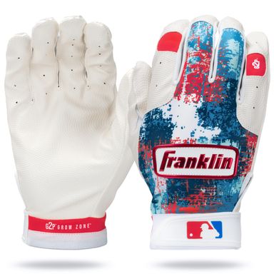 Franklin Sports MLB Youth Teeball Batting Gloves - Flexible Pro Kids Baseball + Softball Gloves for Boys + Girls