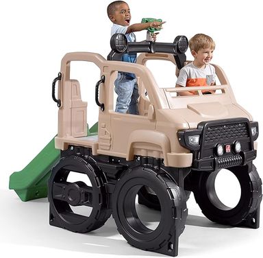 Amazon.com: Step2 Truck Climber, Kids Outdoor Playset, Backyard Playground Set, Slide & Climbing Wall, Outside Jungle Gym, for Toddlers 2-5 Years Old : Toys & Games