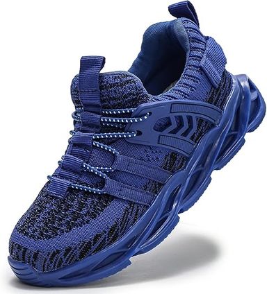 Amazon.com | DADAWEN Boys Girls Lightweight Breathable Sneakers Kids Tennis Shoes Athletic Running Shoes for Toddler/Little Kid Blue US Size 10 M Toddler | Running