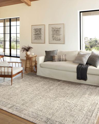 Loloi Amber Lewis Alie Collection ALE-03 Taupe/Dove 7'-10'' x 10', .13'' Pile Height, Area Rug Taupe / Dove 7' x 10' (Rectangular)
