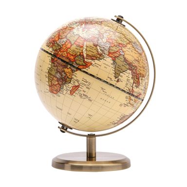 Exerz Antique Globe Dia 5.5-inch Mini Globe - English Map - Modern Map in Vintage Color