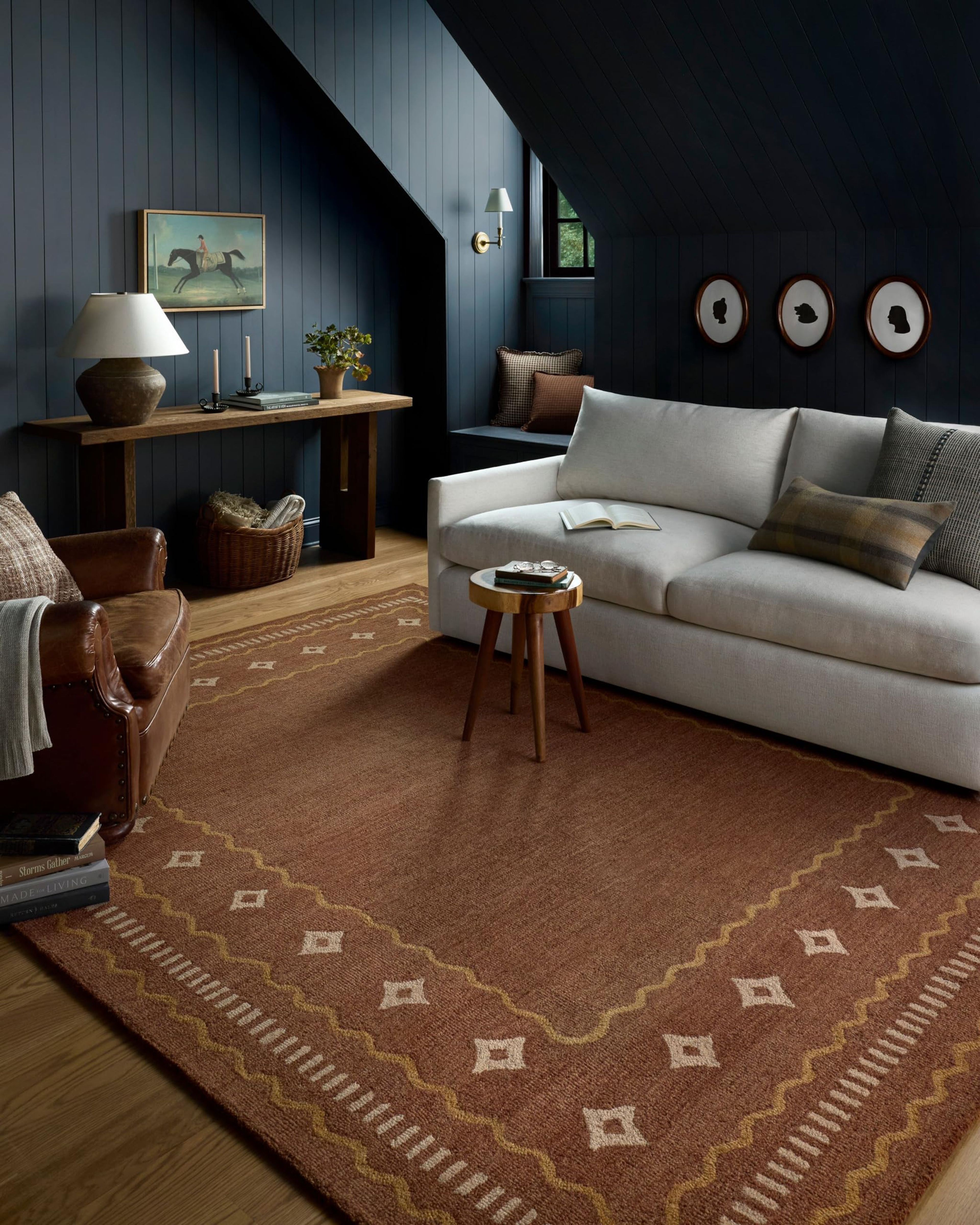 Loloi Alfie ALF-03 Clay/Spice Wool Area Rug 8'6" x 11'6"