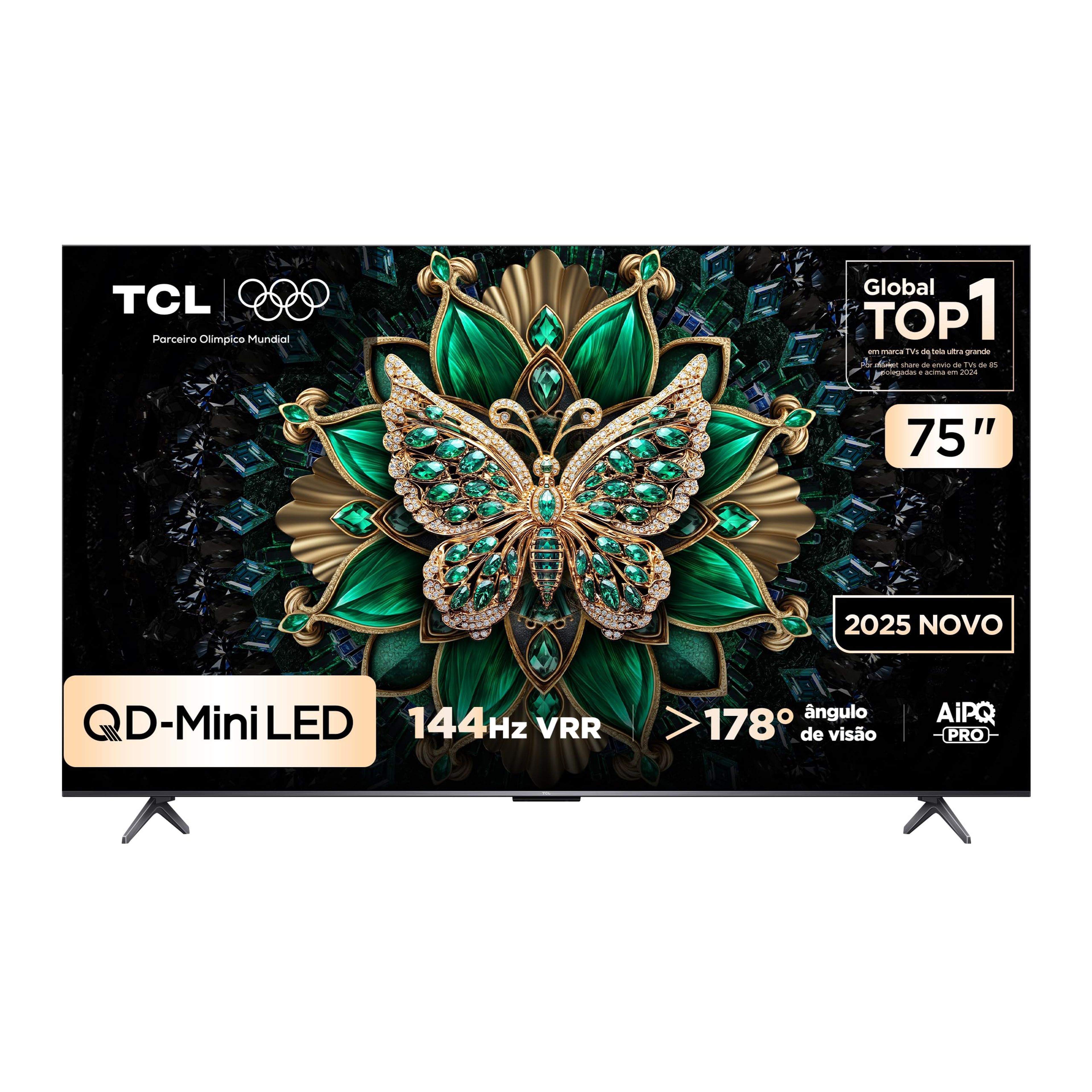 TCL 75C6K Smart TV 75" QLED 4K Mini LED 144Hz Google TV