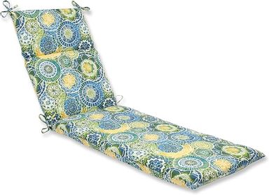 Amazon.com : Pillow Perfect Outdoor/Indoor Chaise Lounge Cushion, 72.5" x 21", Blue Omnia Lagoon : Patio, Lawn & Garden
