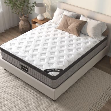 12'' Full Mattress, Full Size Mattress in a Box, Modern New Diamond Innerspring Hybrid and Cooling Gel Memory Foam Mattresses, Pressure Relief & Motion Isolation, RV Medium Firm (Full 12'')