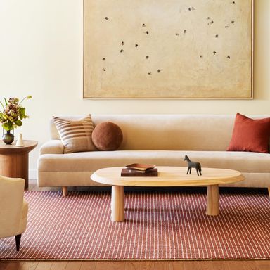Rugs USA 8'6" x 11'6" Melrose Checked Wool Indoor Area Rug, Contemporary Farmhouse Chestnut/Ivory for Living Room, Bedroom, Office, Entryway, Hallway Chestnut 8'6" x 11'6" (Rectangular)